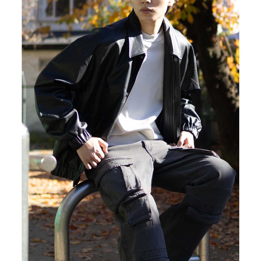 フェイクレザー　フライトジャケット WEGO/フェイクレザーフライトジャケット（ブルゾン）｜WEGO（ウィゴー