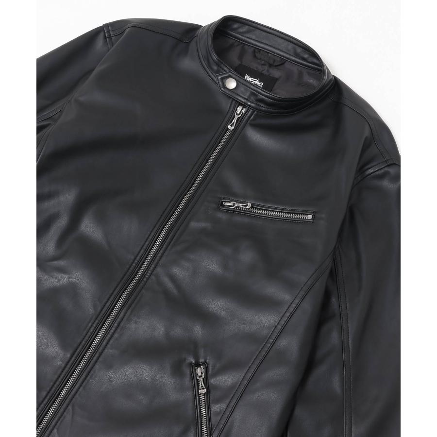 mossimo★Ｍ 着用感　L位 ライダースジャケット レザージャケット mossimo☆M 着用感 L位 ライダースジャケット レザージャケット