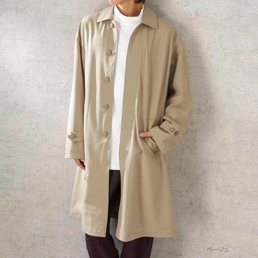 URBAN COLLECTION ステンカラーコート 無地 メンズ ポリタフタ URBAN COLLECTION ステンカラーコート 無地 メンズ ポリタフタ