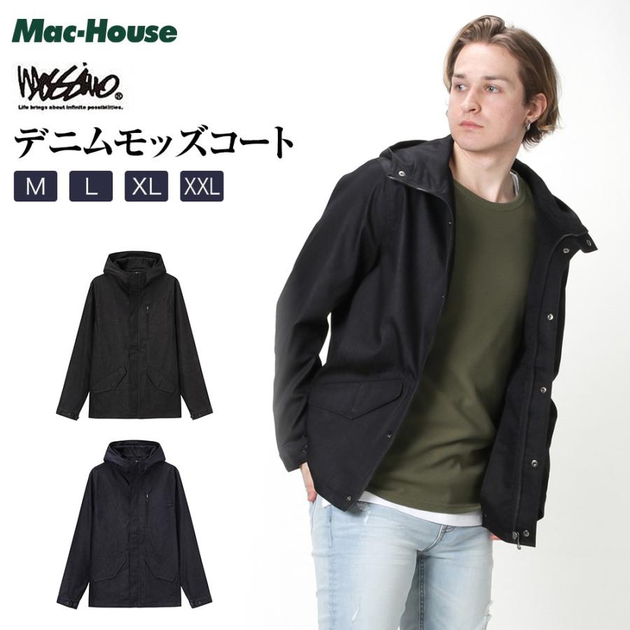 Mossimo モッシモ モッズコート メンズ デニムジャケット フード デニム ライトアウター 春 Mac House マックハウス 通販 Paypayモール