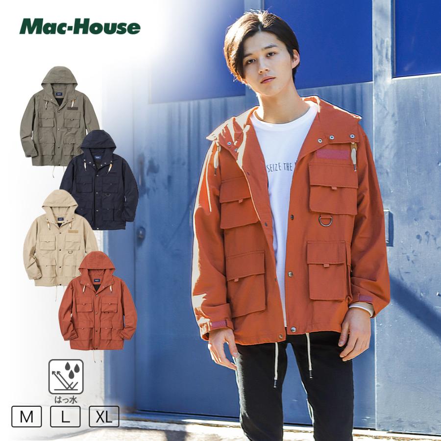 NAVY マウンテンパーカー パーカー ジップアップ メンズ マルチ