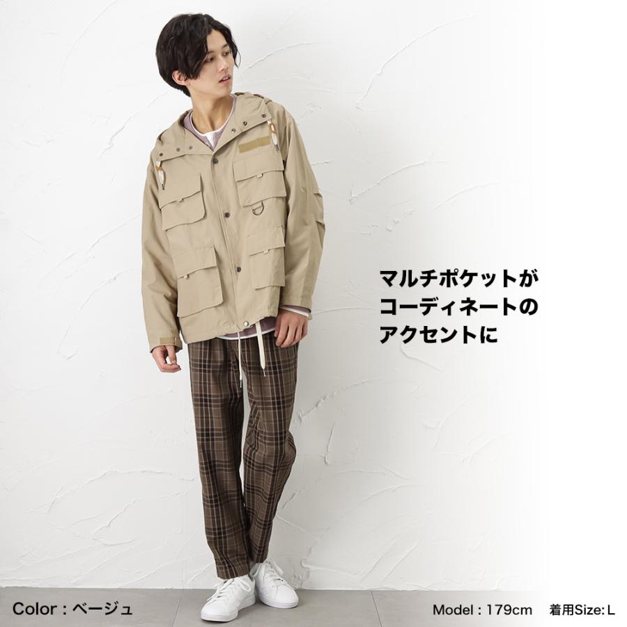 NAVY マウンテンパーカー パーカー ジップアップ メンズ マルチ