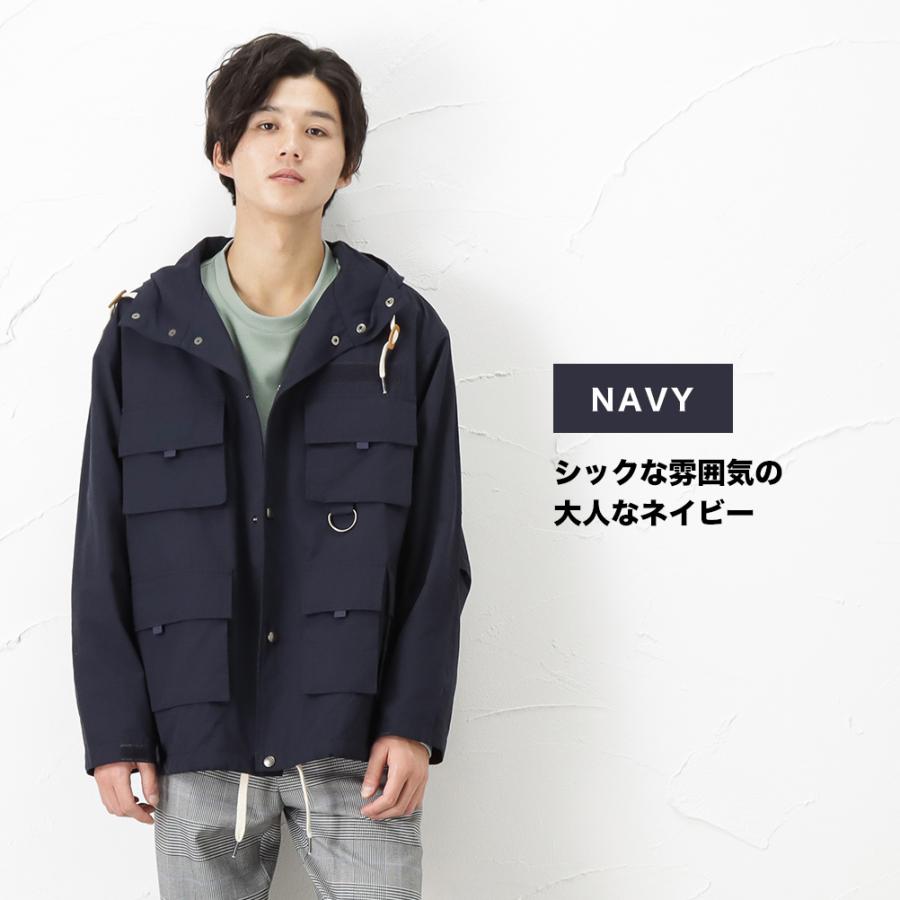 NAVY マウンテンパーカー パーカー ジップアップ メンズ マルチ