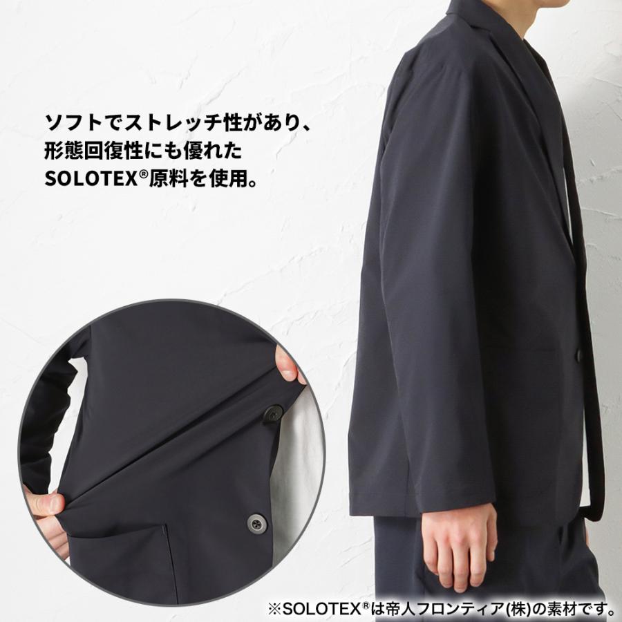 NAVY テーラードジャケット メンズ ストレッチ 速乾 ドロップ 