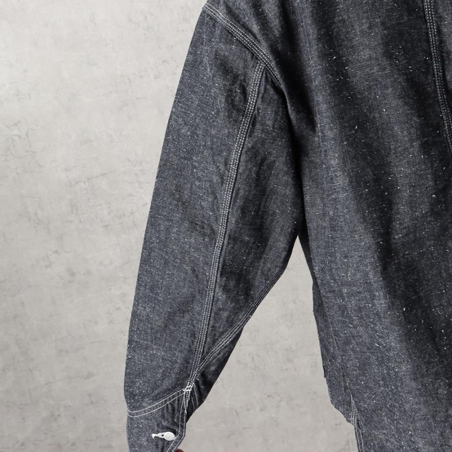 Lee（リー） エンジニアジャケット メンズ デニム 綿リネン 無地 ノー