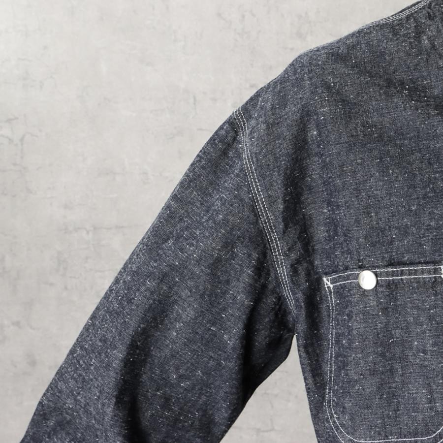 Lee（リー） エンジニアジャケット メンズ デニム 綿リネン 無地 ノー