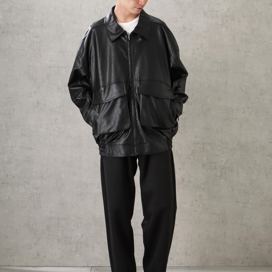 POWER TO THE PEOPLE ブルゾン メンズ フェイクレザー 合皮
