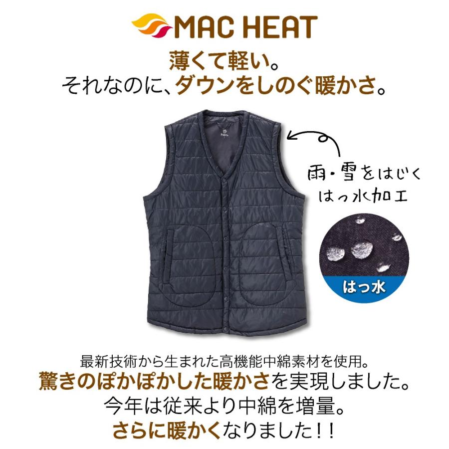 Navy ネイビー Mac Heat マックヒート インナーベスト mh メンズ Mac House マックハウス 通販 Paypayモール