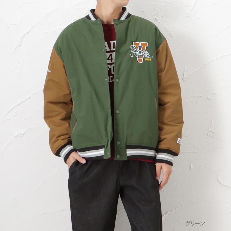 がります スタジャン ポケット 配色切替 アウター Mac House マックハウス 通販 Paypayモール ブルゾン