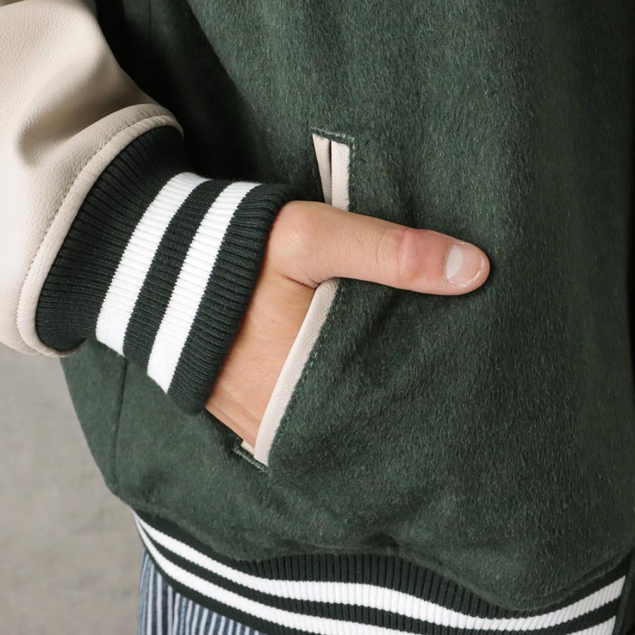 Dickies スタジャン XL 緑 ベージュ ジャケット Amazon | Dickies [ディッキーズ] スタジャン 大きいサイズ 3L