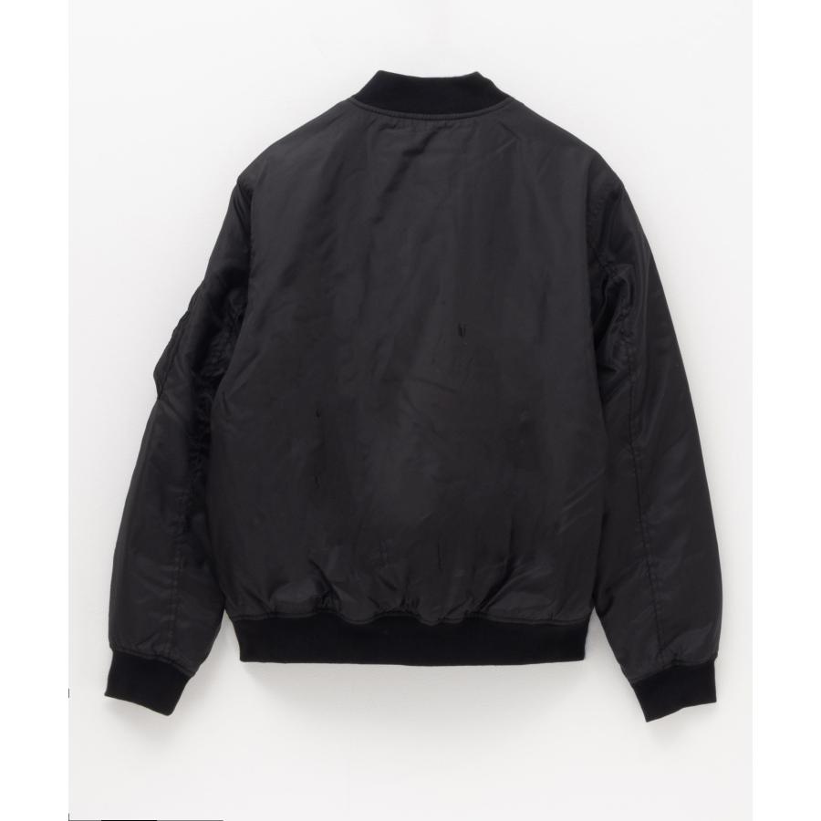 2011AW ARCHIVE 袖レザーフライトジャケット MA-1 ブルゾン 黒 2011AW ARCHIVE 袖レザーフライトジャケット MA-1 ブルゾン 黒