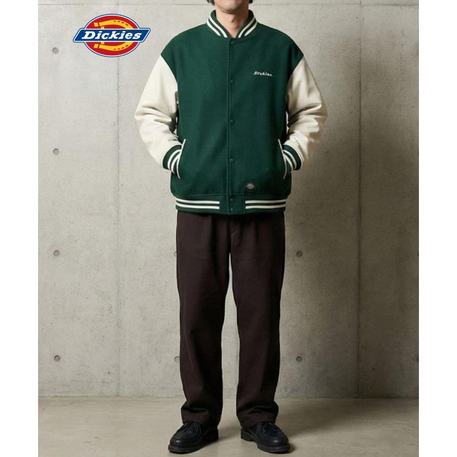 Dickies（ディッキーズ） スタジャン メンズ 異素材 配色切替 ポケット 
