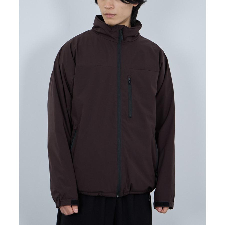 NAVY スタンドジャケット メンズ アウター 中綿 裏シャギー 耐久撥水