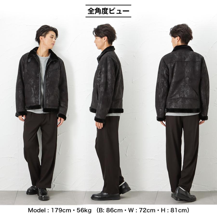 mossimo（モッシモ） ブルゾン ムートン メンズ ポリスエード ポリ