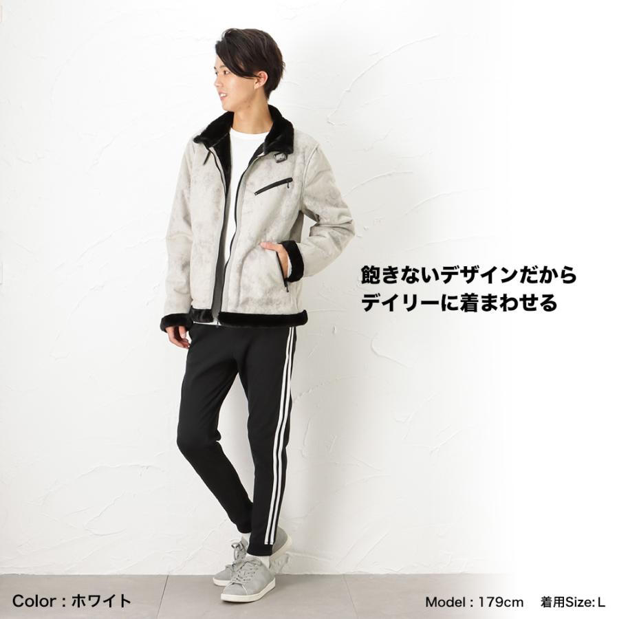 mossimo（モッシモ） ブルゾン ムートン メンズ ポリスエード ポリ 