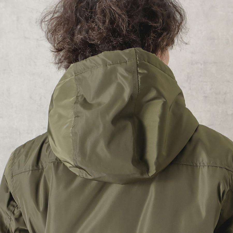 NAVY MA-1 タイプ 中綿ジャケット パーカー メンズ 撥水 ミリタリー