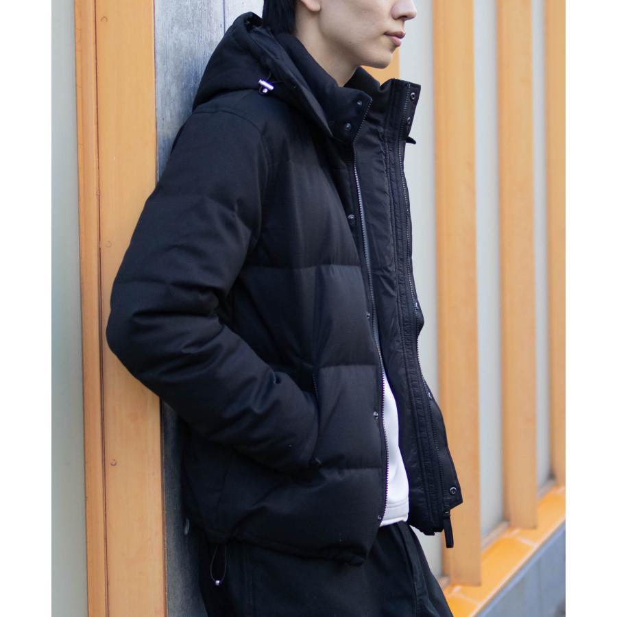 ネイビー ダウンジャケット フード付き NAVY（ファッション） ダウンジャケット メンズ はっ水 保温