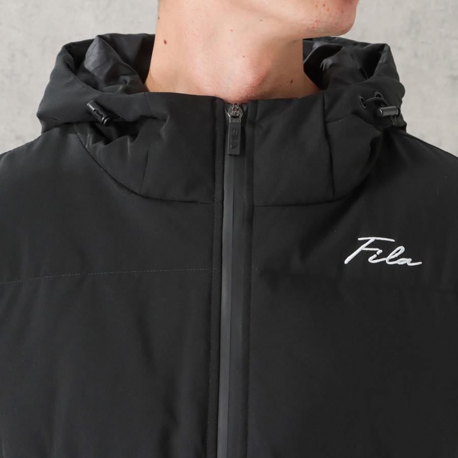 FILA（フィラ） ダウンジャケット メンズ 撥水 撥油 保温 暖かい ロゴ