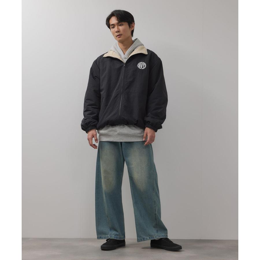 NAVY ボアブルゾン メンズ アウター リバーシブル 2WAY あったか