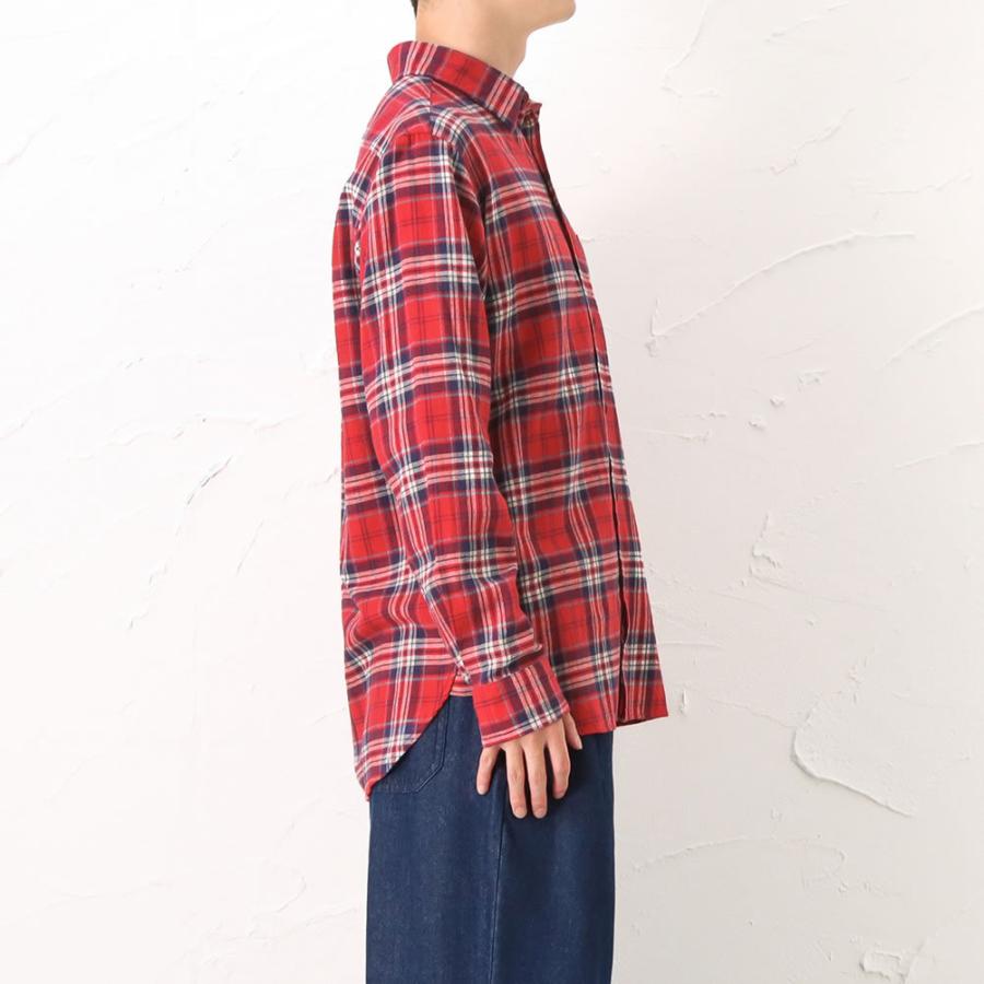 その他ブランド / MCD/ネルシャツ/--/コットン/RED/チェック NAVY 長袖シャツ メンズ 綿100％ ネルシャツ チェック サスティナブル
