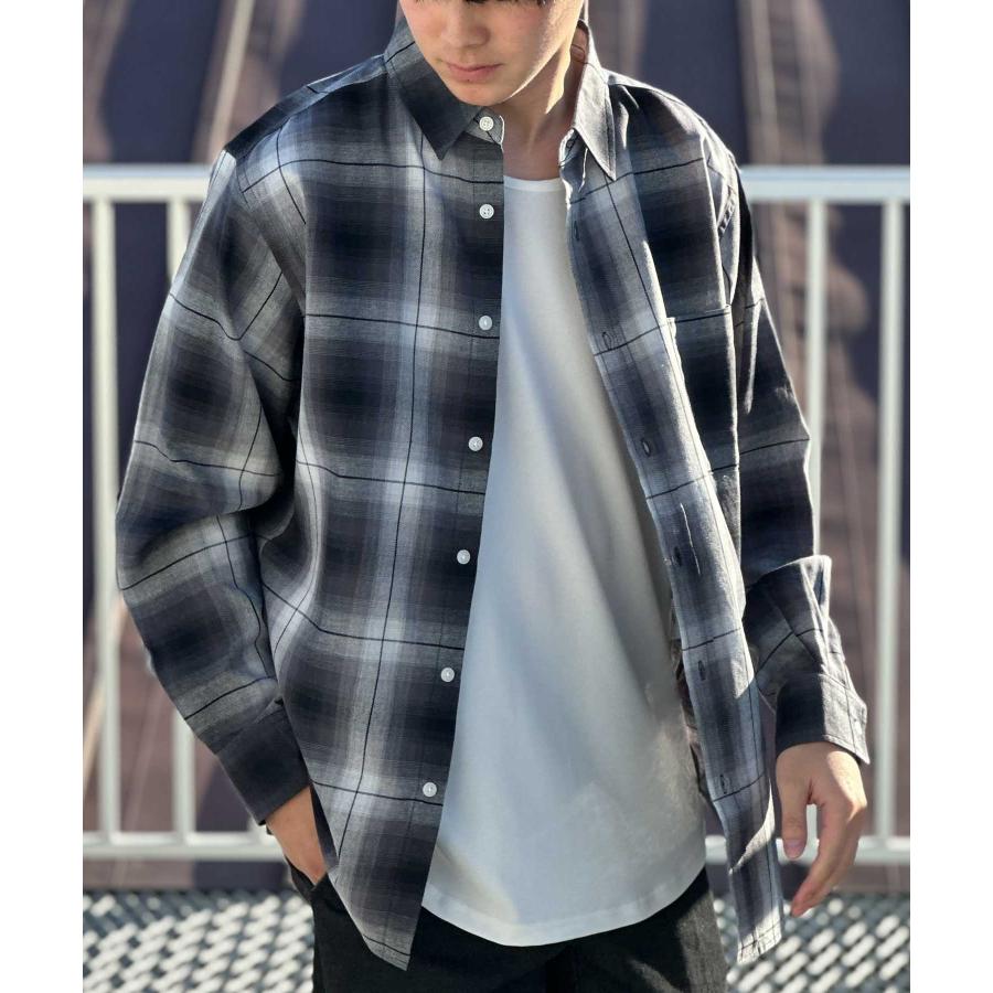 NAVY シャツ メンズ 長袖 綿100％ コットン カラバリ豊富 無地