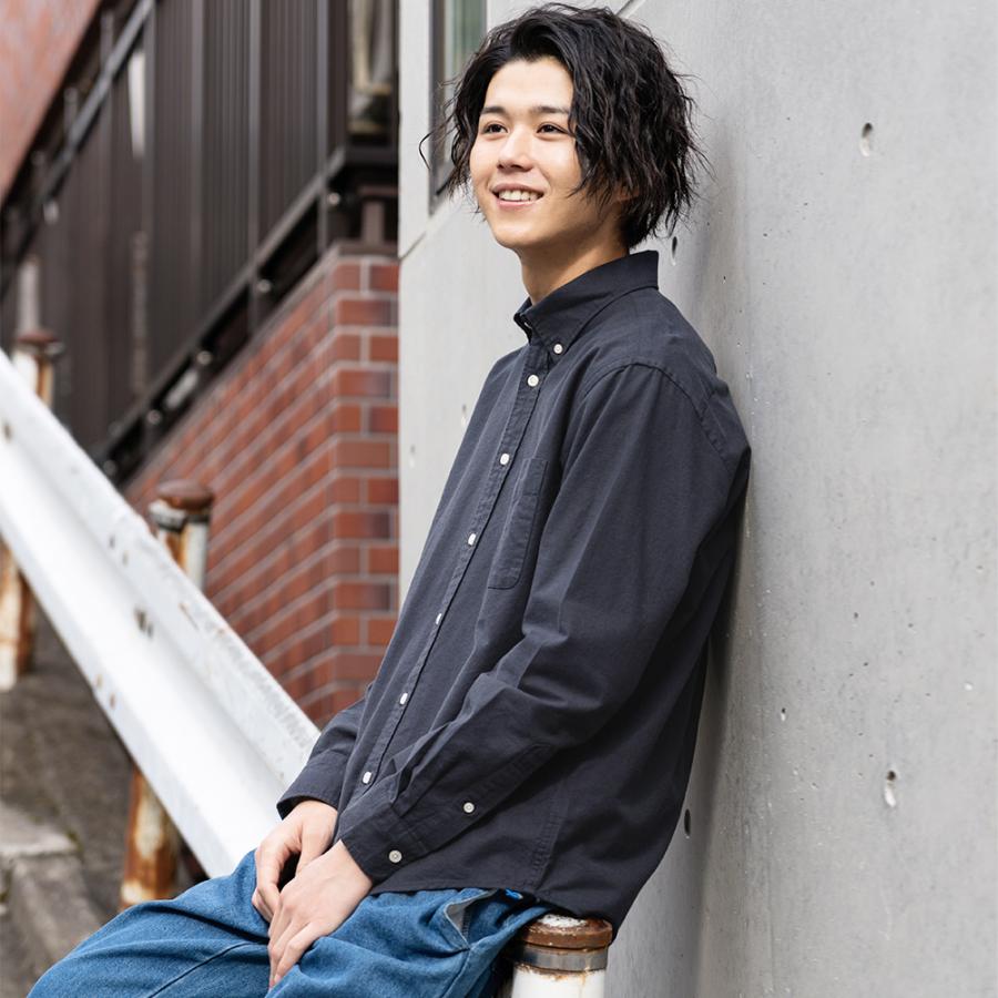 ボタンダウンシャツ メンズ 綿100 オーガニックコットン 長袖 無地 ポケット オックスフォードシャツ カジュアル トップス Mac House マックハウス 通販 Paypayモール