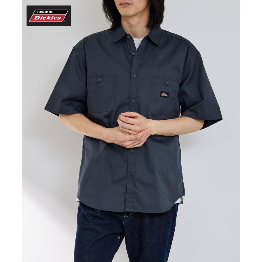 GENUINE Dickies ジェニュインディッキーズ シャツ メンズ 半袖 綿混
