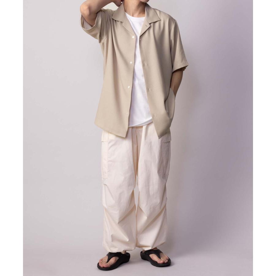 NAVY 麻調シャツ 半袖シャツ 半袖Tシャツ アンサンブル メンズ 無地