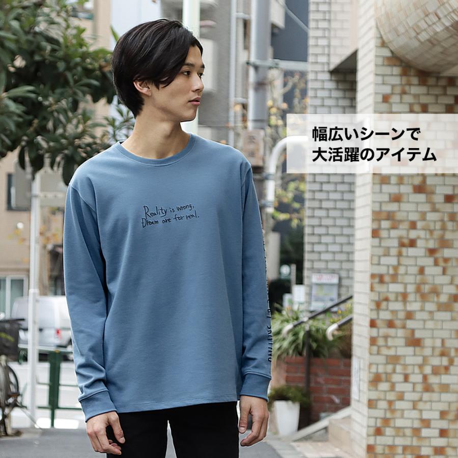 長袖tシャツ 長袖 Tシャツ ロンt クルーネック メンズ イラスト プリント Mac House マックハウス 通販 Paypayモール