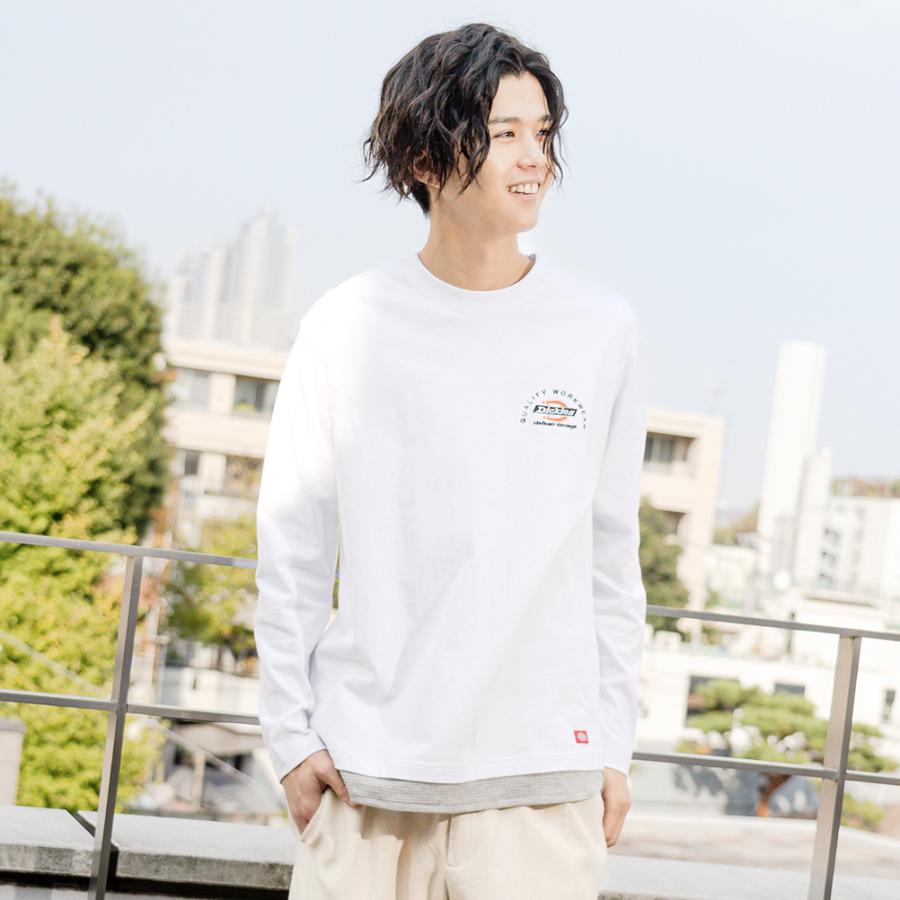 Dickies ディッキーズ 長袖tシャツ メンズ 綿100 フェイクレイヤード ロンt 重ね着風 ロゴ 刺繍 ワンポイント カットソー トップス Mac House マックハウス 通販 Paypayモール