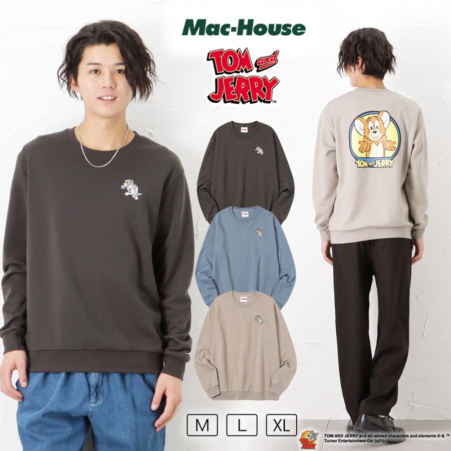 Tom And Jerry トムとジェリー トレーナー スウェット メンズ バックプリント 長袖 プルオーバ トップス Mac House マックハウス 通販 Yahoo ショッピング