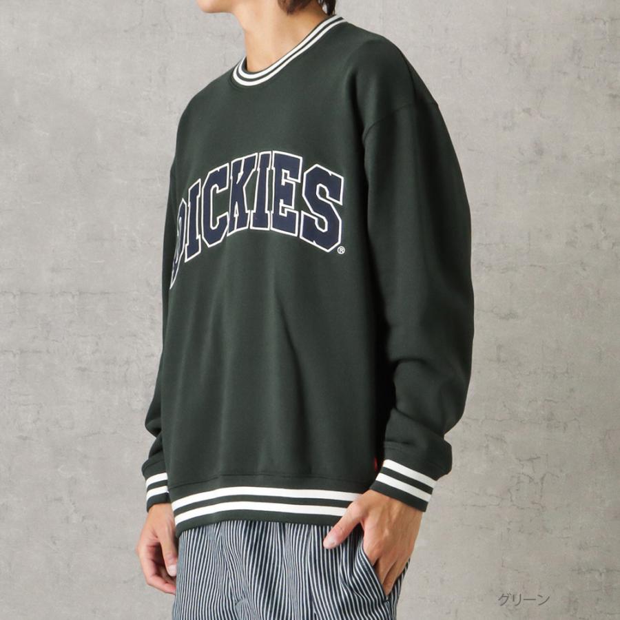 Dickies（ディッキーズ） 裏起毛 トレーナー メンズ リブライン ロゴ 
