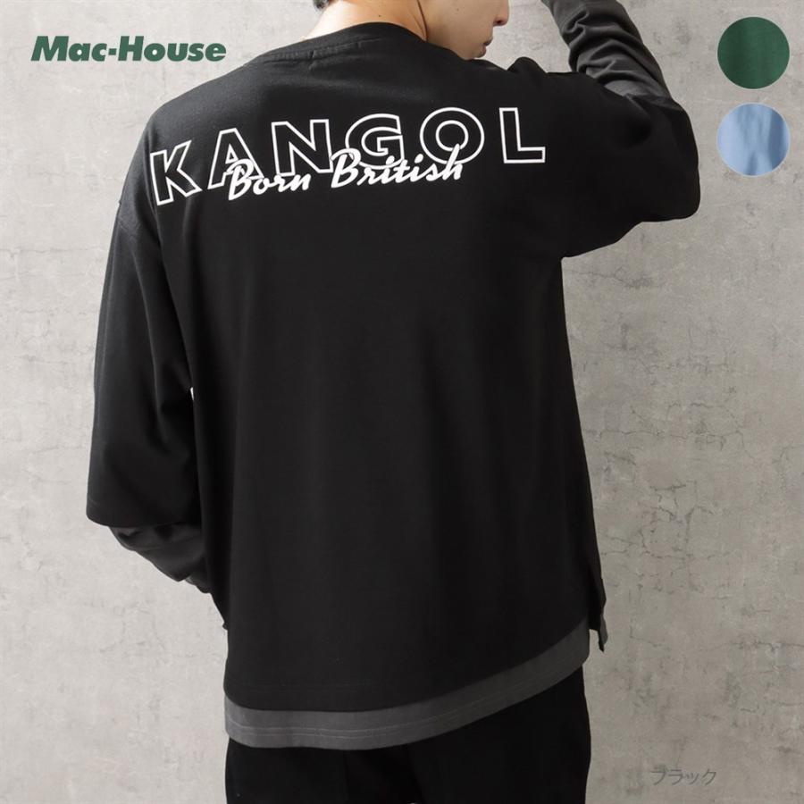 KANGOL（カンゴール） 長袖Tシャツ メンズ ビッグシルエットフェイク 