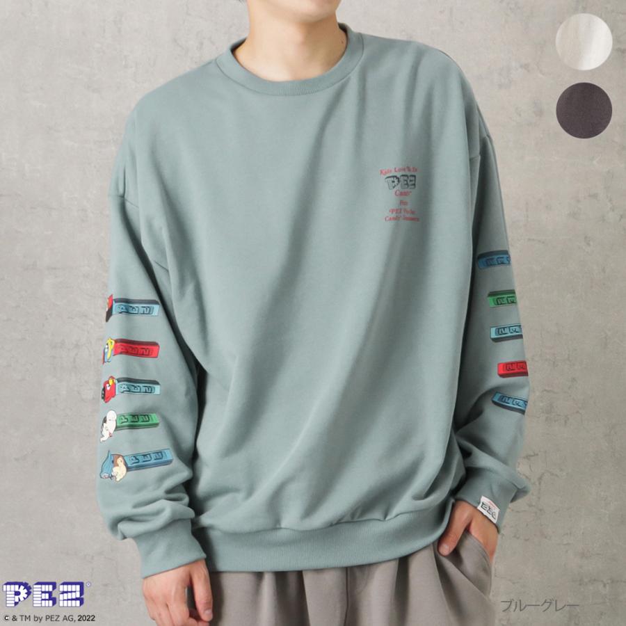 PEZ ペッツ トレーナー スウェット 裏毛 メンズ ドロップショルダー  