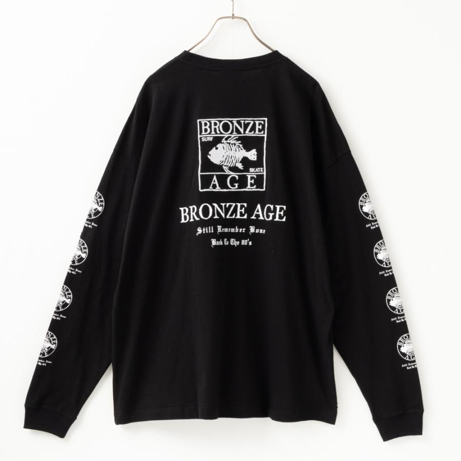 BRONZE AGE 長袖Tシャツ 綿100% メンズ コットン ビッグシルエット 