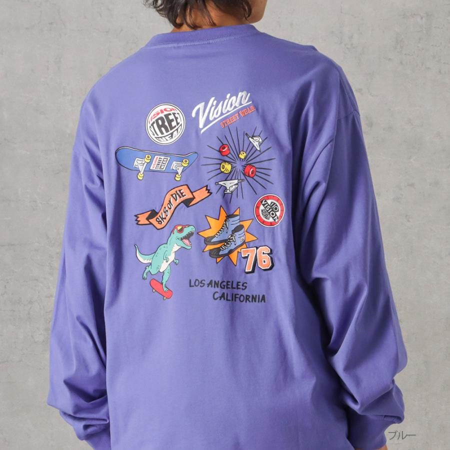 VISION STREET WEAR 長袖Tシャツ メンズ バックプリント バック VISION STREET WEAR 長袖Tシャツ メンズ バックプリント バック