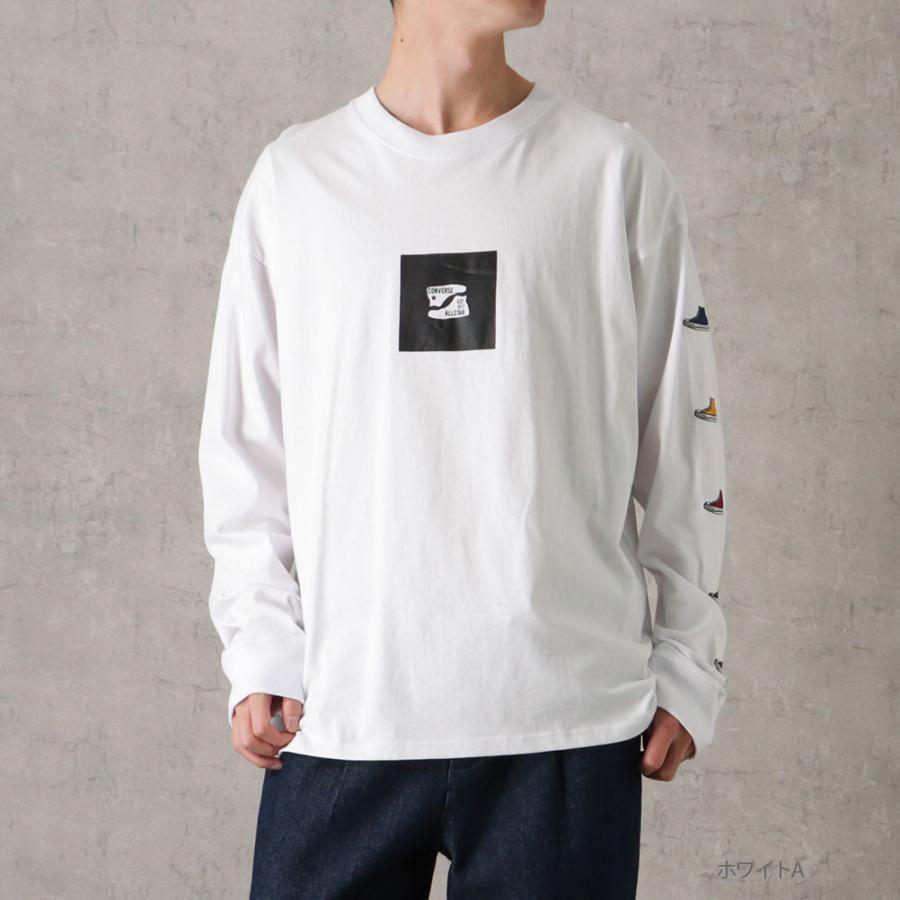 CONVERSE（コンバース） 長袖Tシャツ 綿100% メンズ コットン 刺繍