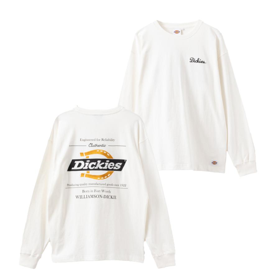 【Dickies】長袖 ポケット Tシャツ ホワイト / 送料無料 Dickies 無地ポケット長袖Tシャツ メンズ