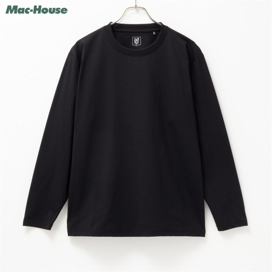 NAVY Tシャツ メンズ 長袖 抗菌 ストレッチ性 ドライ UVカット 軽量