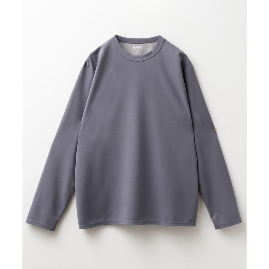 NAVY Tシャツ メンズ 長袖 速乾 抗菌防臭 無地 ロンT クルーネック