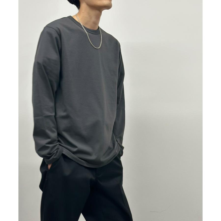 NAVY Tシャツ メンズ 長袖 抗菌防臭 無地 ロンT クルーネック