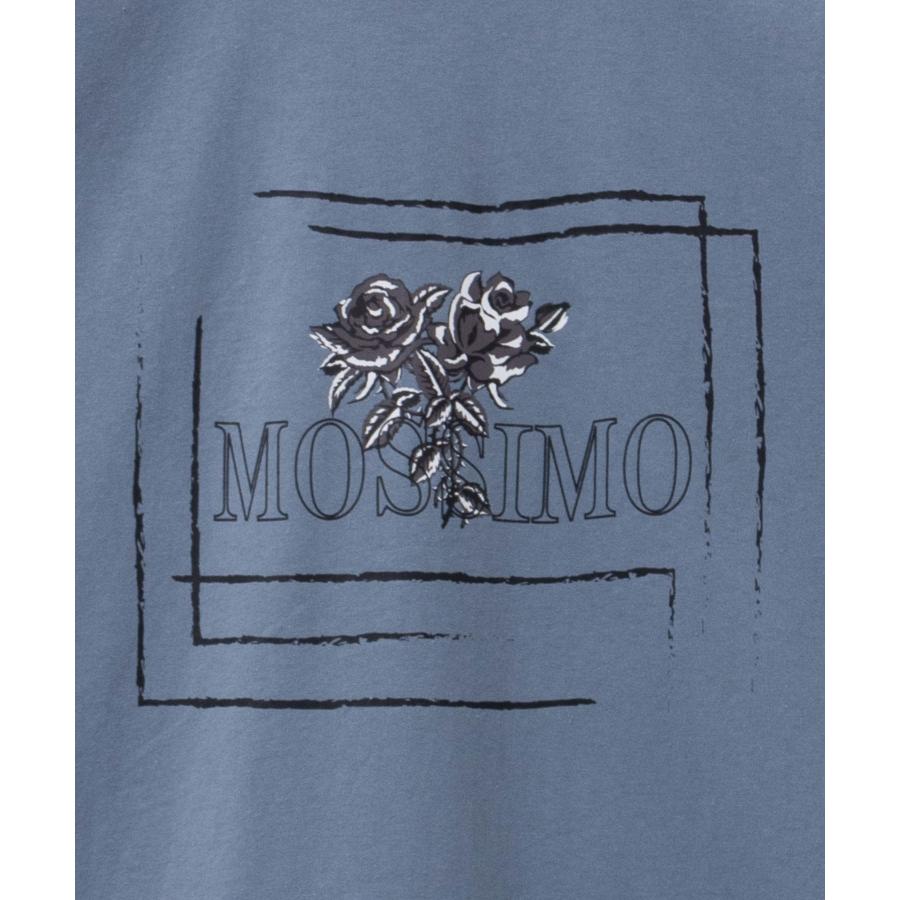 mossimo（モッシモ） Tシャツ メンズ 長袖 綿100％ コットン 花柄 ロゴ