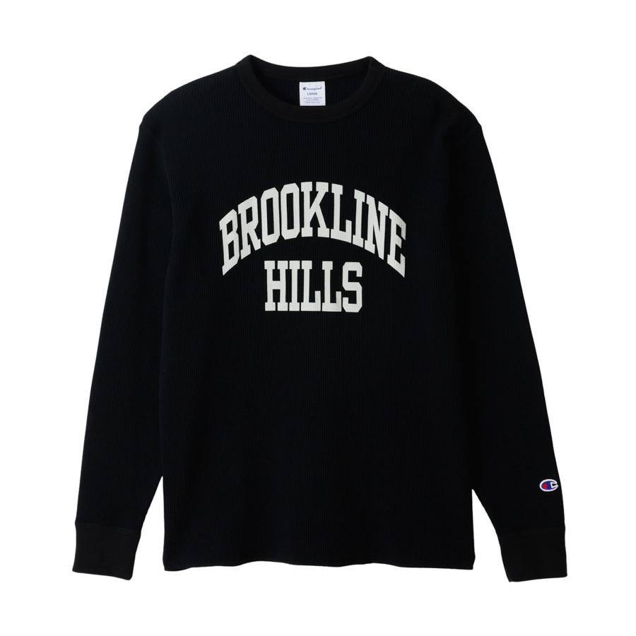 Champion（チャンピオン） Tシャツ メンズ 長袖 ワッフル素材 綿混