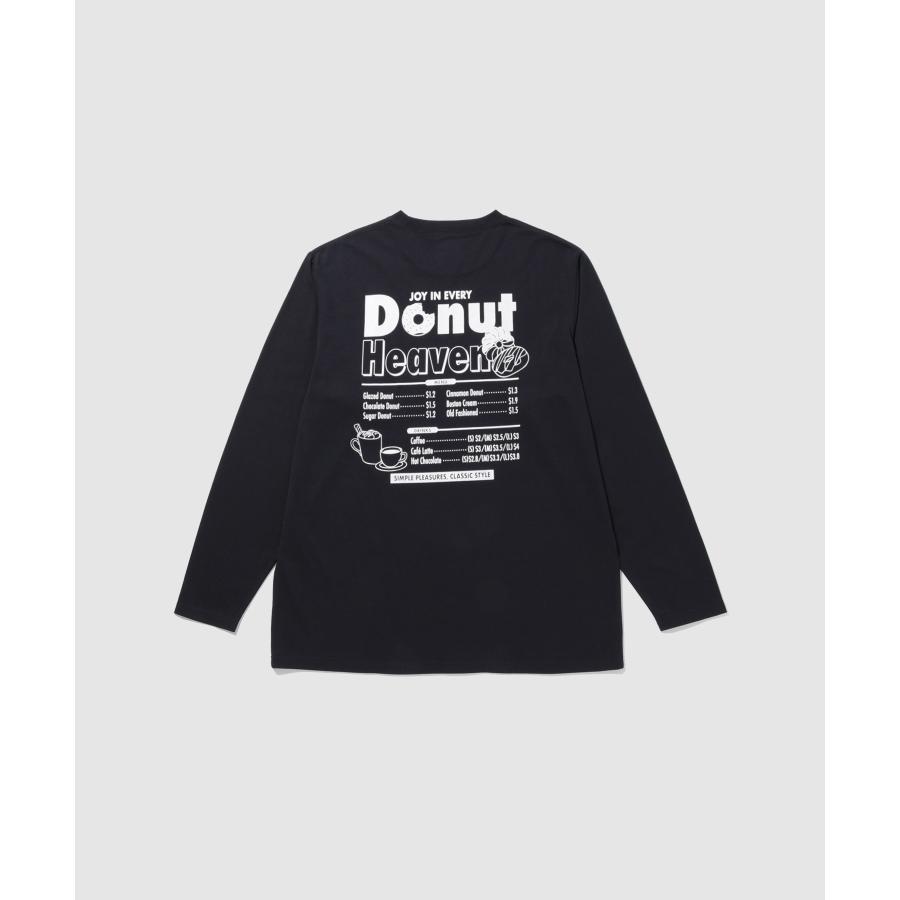 Tシャツ メンズ 長袖 ロンT 綿混 フードメニュー バックプリント