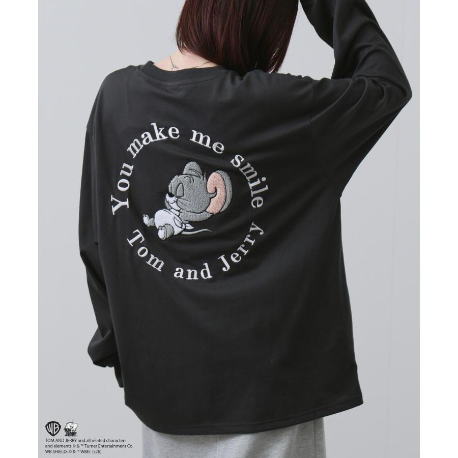 Tom and Jerry トムとジェリー Tシャツ メンズ 長袖 ロンT 綿混 大きめ
