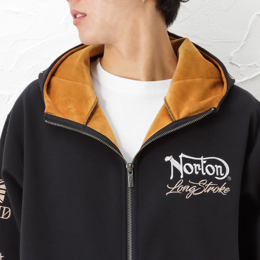 ノートン（NORTON） 裏起毛パーカー メンズ 大きいサイズ 撥水 ジップ