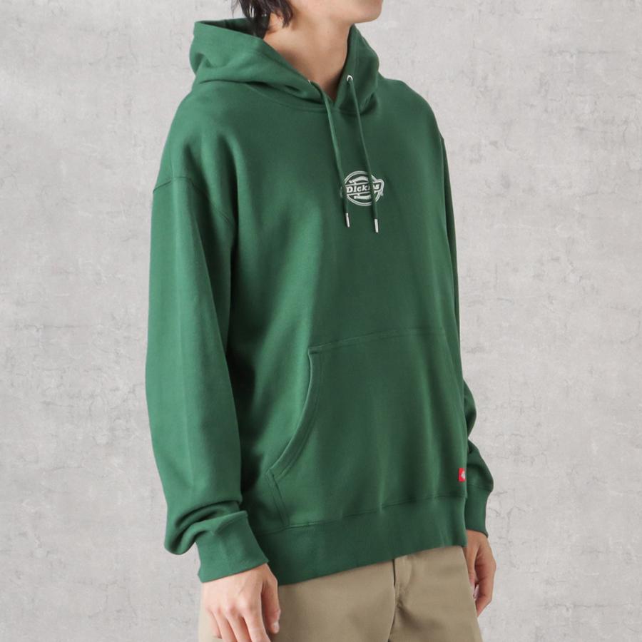 【Dickies】ロゴ プルオーバーパーカー ミント / 送料無料 Dickies パーカー 「Dickies/ディッキーズ」カレッジロゴ裏毛