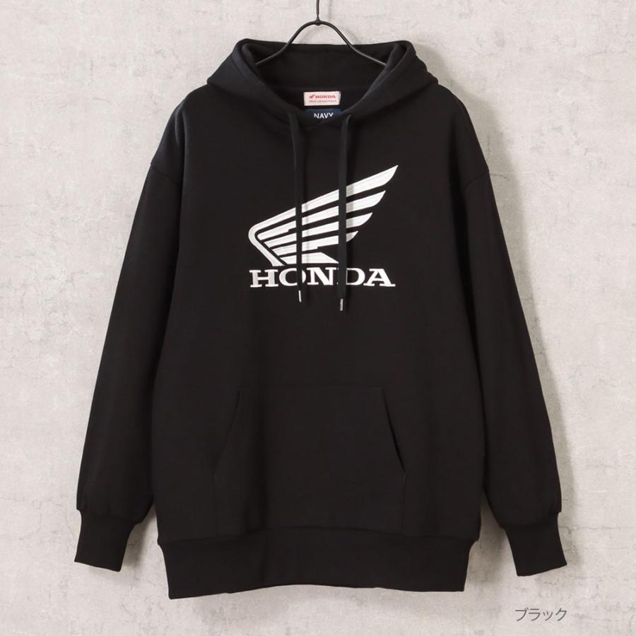 NAVY HONDA ホンダ パーカー スウェット 裏毛 メンズ 刺繍 ブランド