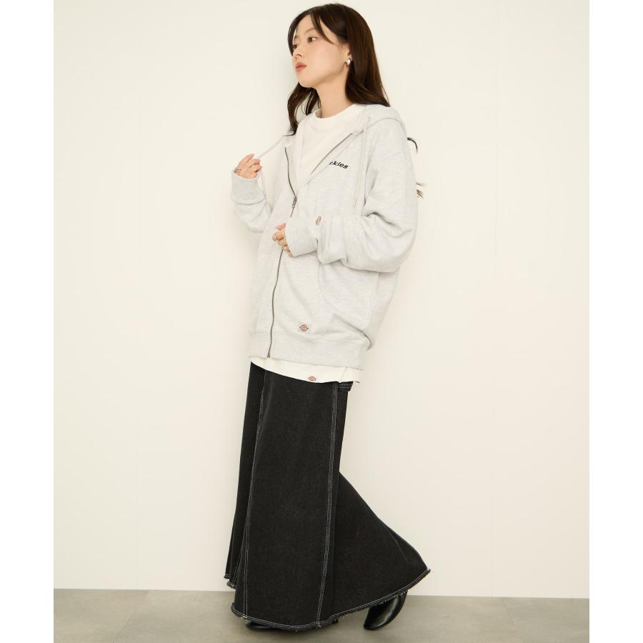Dickies USA製 フルジップスウェットパーカー 杢グレー 80s 白タグ DICKIES/ディッキーズ】裏起毛 フルジップパーカー