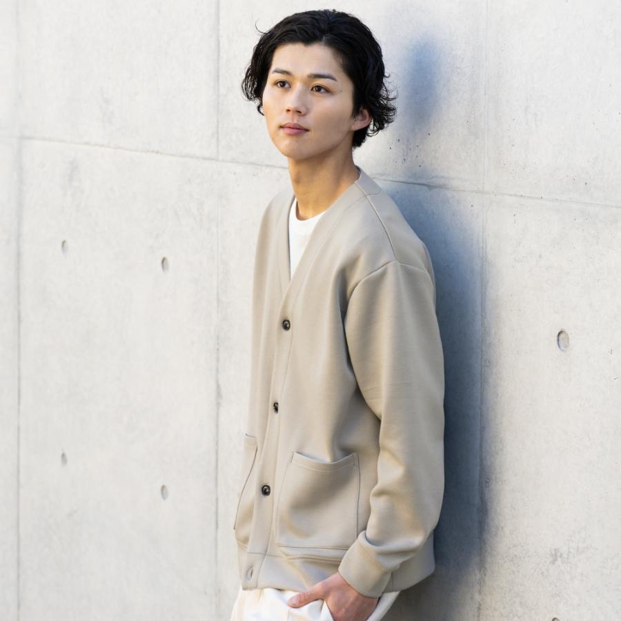 カーディガン Vネック ポンチ素材 半袖tシャツ アンサンブル メンズ レイヤード 無地 ポケット 重ね着 単品使い 2点セット セットアイテム トップス Mac House マックハウス 通販 Paypayモール